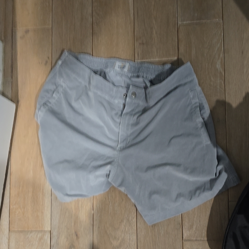Marine Layer Gray Flat Front Men Shorts
